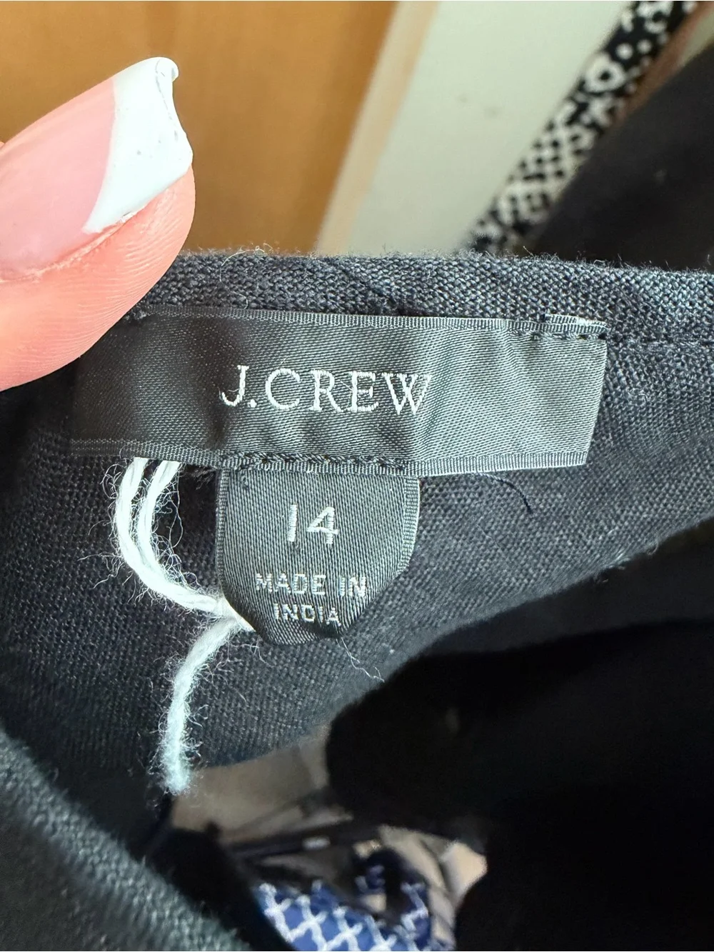 J. Crew Black Puff-Sleeve Peasant Blouse